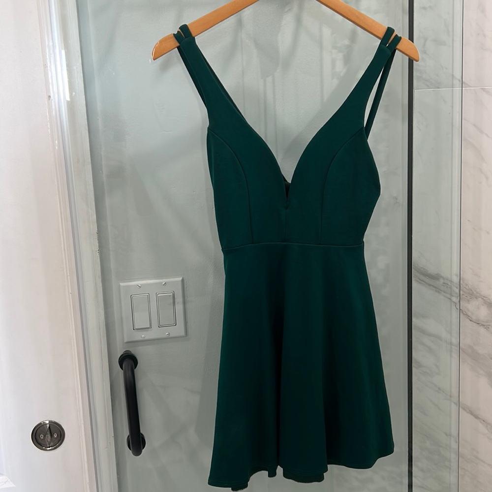 Emerald green XS Skater dress by LuLus